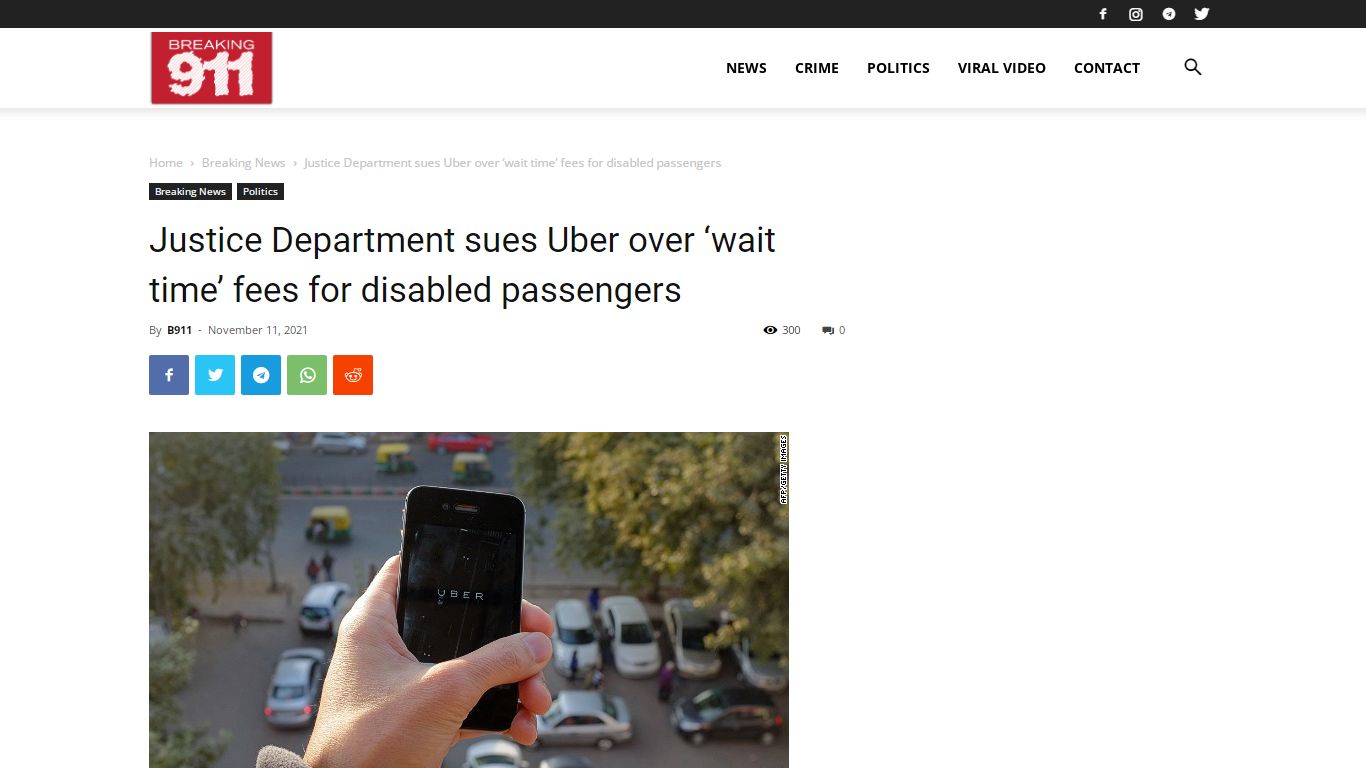 Justice Department sues Uber over 'wait time' fees for disabled ...