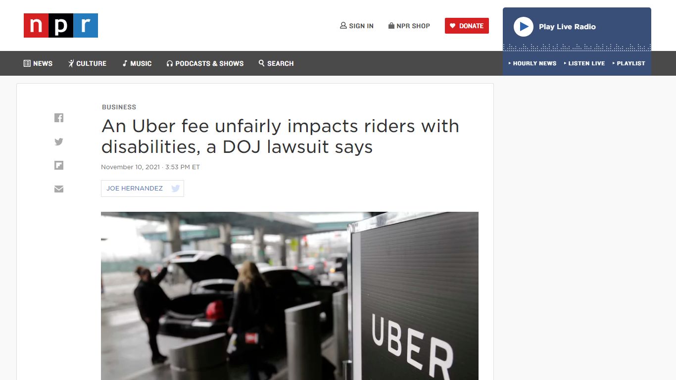 Justice Department sues Uber over "wait time" fees for riders with ...